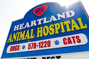 Sign for Heartland Animal Hospital in Boiling Springs, SC